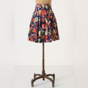 Anthropology Parameter Floral skirt size 2